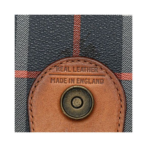 Pre Loved Burberry Vintage Check Saddle Bag with Gold-Tone Hardware and - Picture 6 of 8